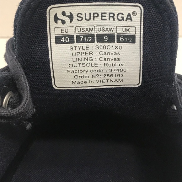 SUPERGA 2750 Denim Shiny Sneakers - Picture 9 of 12